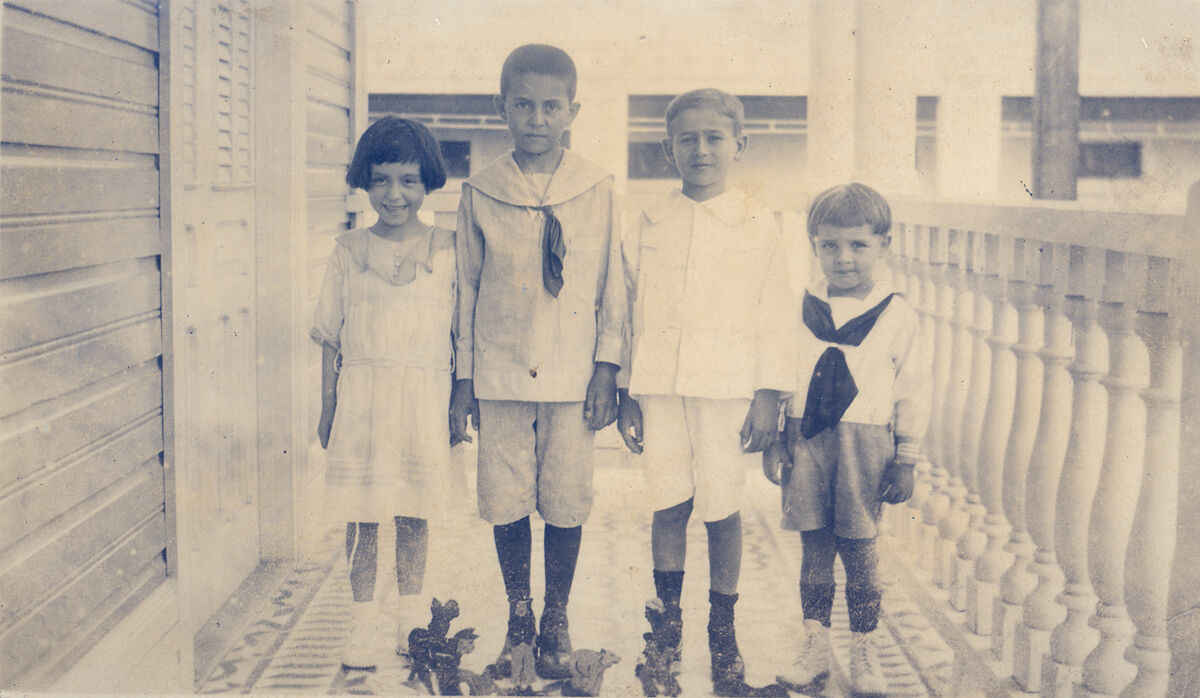 Niños de la Familia Rivera Bermúdez, Coamo, década de 1920