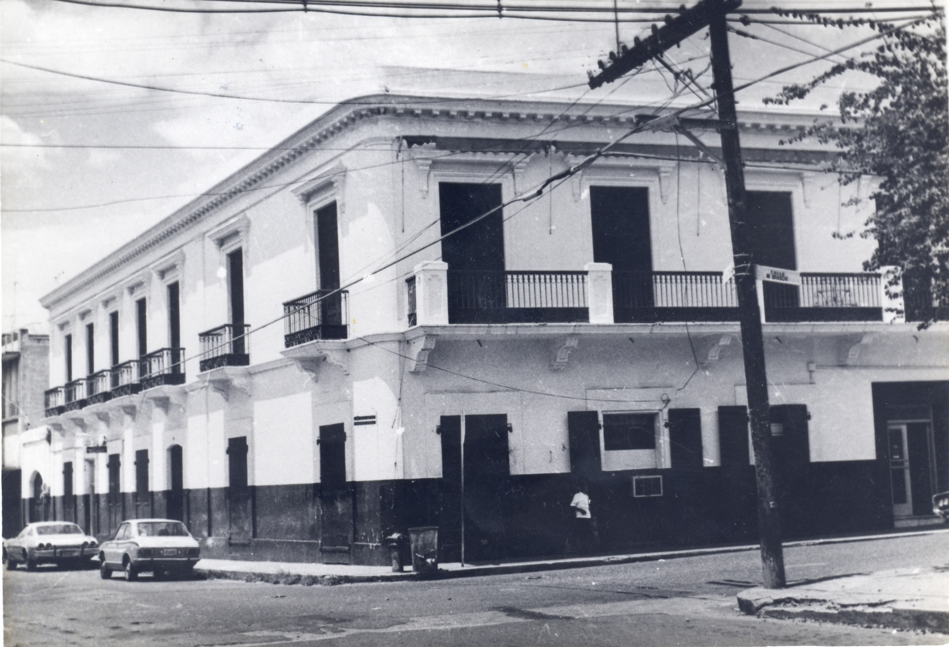 Edificio del Museo Histórico de Coamo durante la década de 1970